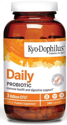 Kyolic Kyo-Dophilus Daily Probiotic, Immune Health & Digestive Support*, 360 Capsules