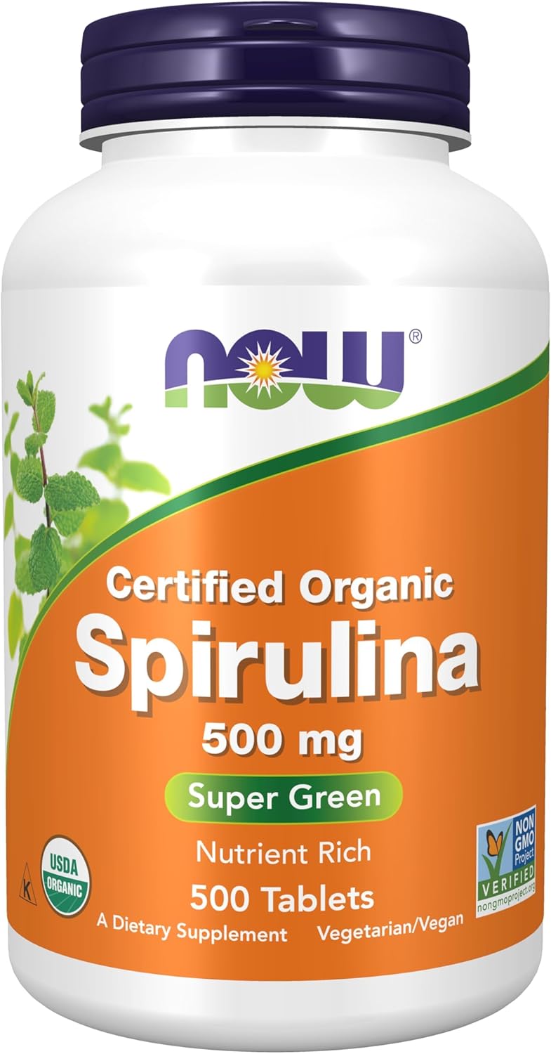 NOW Organic Spirulina 500 mg