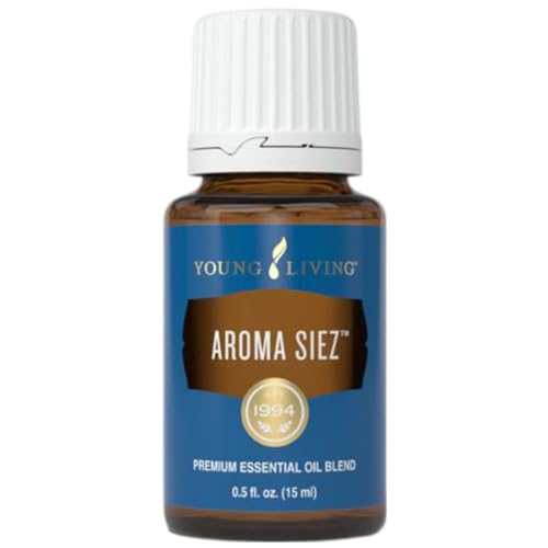 Young Living Aroma Siez Essential Oil 15 ml - Contains Antioxidants, Immune Support, Floral Flavor for Tea, Calming Aroma and Provides Soothing Comfort for Fatigue Muscles