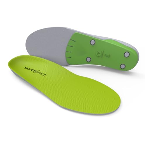 Superfeet All-Purpose Wide-Fit Support Insoles (WideGreen) - for Wide Footwear Only - Trim-to-Fit Orthotic Arch Support Shoe Inserts