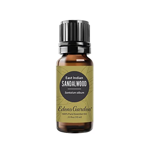 Edens Garden Sandalwood- East Indian Essential Oil- 100% Pure Premium Grade, Undiluted, Natural, Therapeutic, Aromatherapy, The Best for Diffuser, Face, Hair, Humidifiers 10 ml (.33 fl oz)