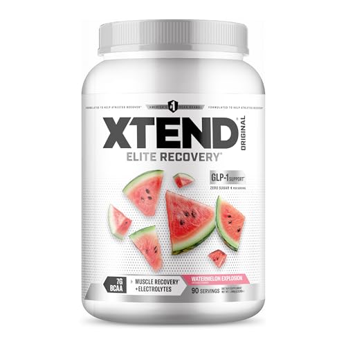 Xtend Original BCAA Powder 7g BCAA and 2.5g L-Glutamine, Sugar Free Post Workout Muscle Recovery Drink with Amino Acids for Men & Women, 90 Servings