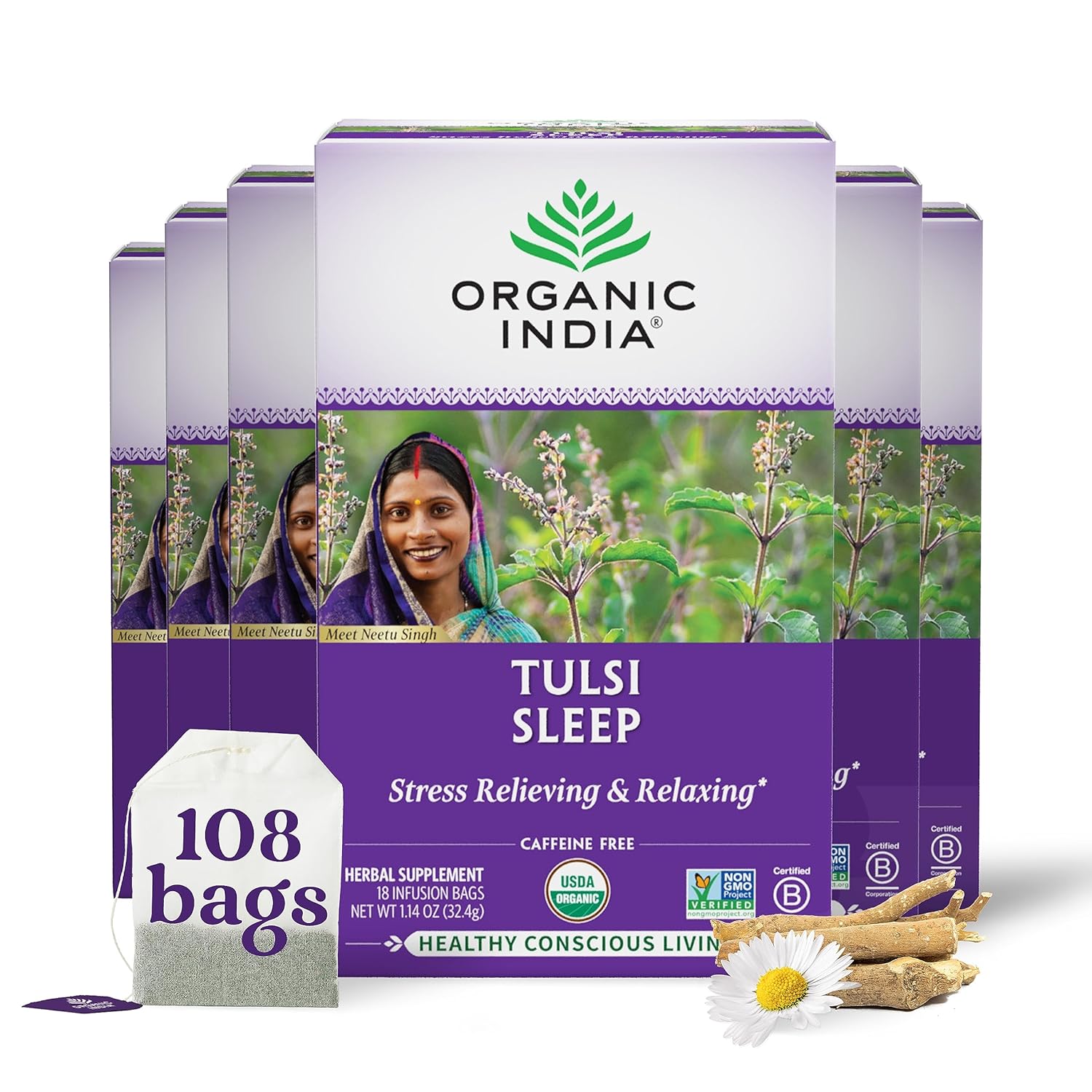 ORGANIC INDIA Tulsi Sleep Tea