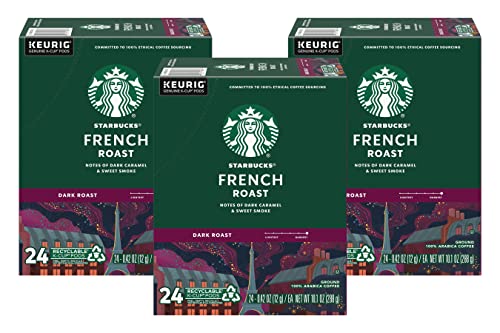 Starbucks French Roast Dark Coffee, 72 K-Cups