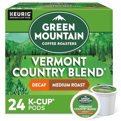 Green Mountain Coffee Roasters Vermont Country Blend Decaf, Keurig Single-Serve K-Cup Pods, Medium Roast Coffee, 96 Count