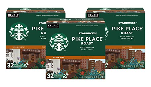 Starbucks Pike Place Roast K-Cup Pods (Pack of 4)