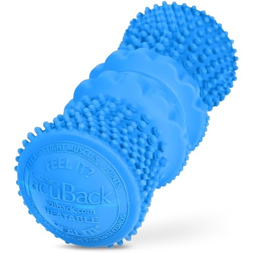 Dr. Cohens Deep Tissue Massage Roller-acuBack Heatable Massage Roller - Better Than Any Foam Roller for Exercise, Massage and Muscle Recovery- Physical Therapy Back Roller Muscle Massager Tool