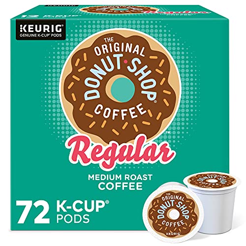 The Original Donut Shop Regular Keurig Single-Serve K-Cup Pods, Medium Roast Coffee, 72 Count