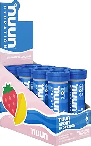 Nuun Sport: Electrolyte Drink Tablets, Strawberry Lemonade,(8 count)(Pack of 1)(10 servings each)