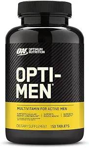 Optimum Nutrition Opti-Men and Women, Vitamin C, Zinc and Vitamin D, E, B12 for Immune Support Mens Daily Multivitamin Supplement, 150 Count (Packaging May Vary)