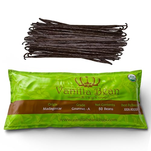 50 Organic Madagascar Vanilla Beans