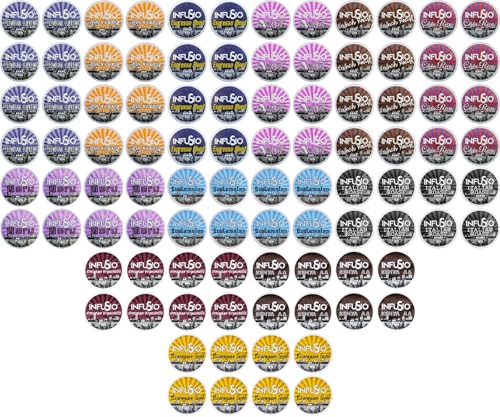 InfuSio Coffee Pods Variety Pack  96 Count, 12 Sophisticated Medium & Dark Roast Blends, Crafted Blends Collection  Premium Single-Serve Coffee, Compatible with Keurig K-Cup 2.0 Brewers