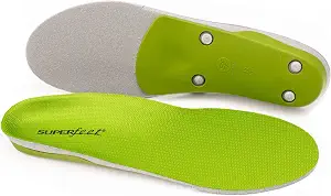 Superfeet GREEN - High Arch Orthotic Support - Cut-To-Fit Shoe Insoles - Men 5.5-7 / Women 6.5-8