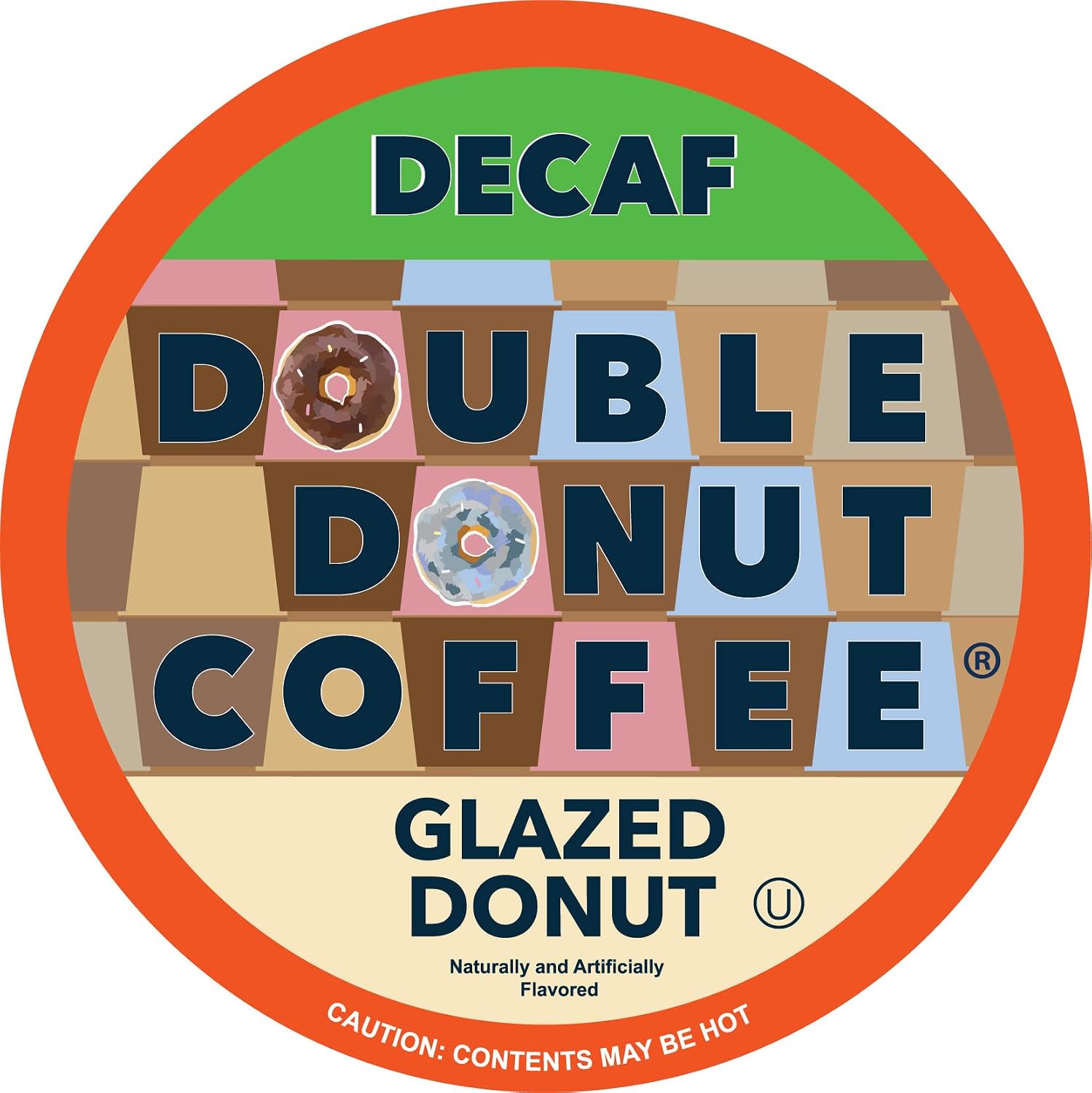 Double Donut Glazed Donut Decaf