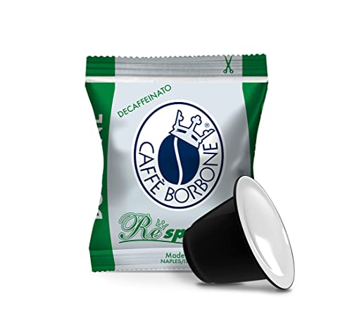 Caffe Borbone Decaffeinated Nespresso Compatible Espresso Coffee Pods, 100 Count Espresso Pods