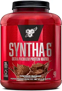 BSN SYNTHA-6 Whey Protein Powder, Chocolate Protein Powder with Micellar Casein, Milk Protein Isolate, Chocolate Milkshake, 48 Servings (Packaging May Vary)