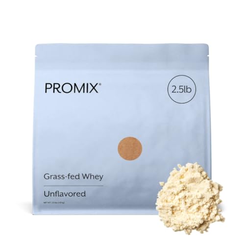 ProMix Nutrition Whey Protein Powder, Unflavored - Grass-Fed - Post Workout Fitness & Nutrition Shakes, Smoothies, Baking & Cooking Recipes - Gluten-Free & Keto-Friendly - 2.5 Pound (Pack of 1)