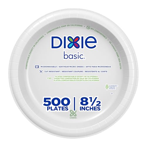 Dixie Basic 8.5" Paper Plates (500 ct)