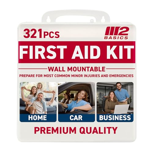 M2 BASICS 321 Piece First Aid Kit