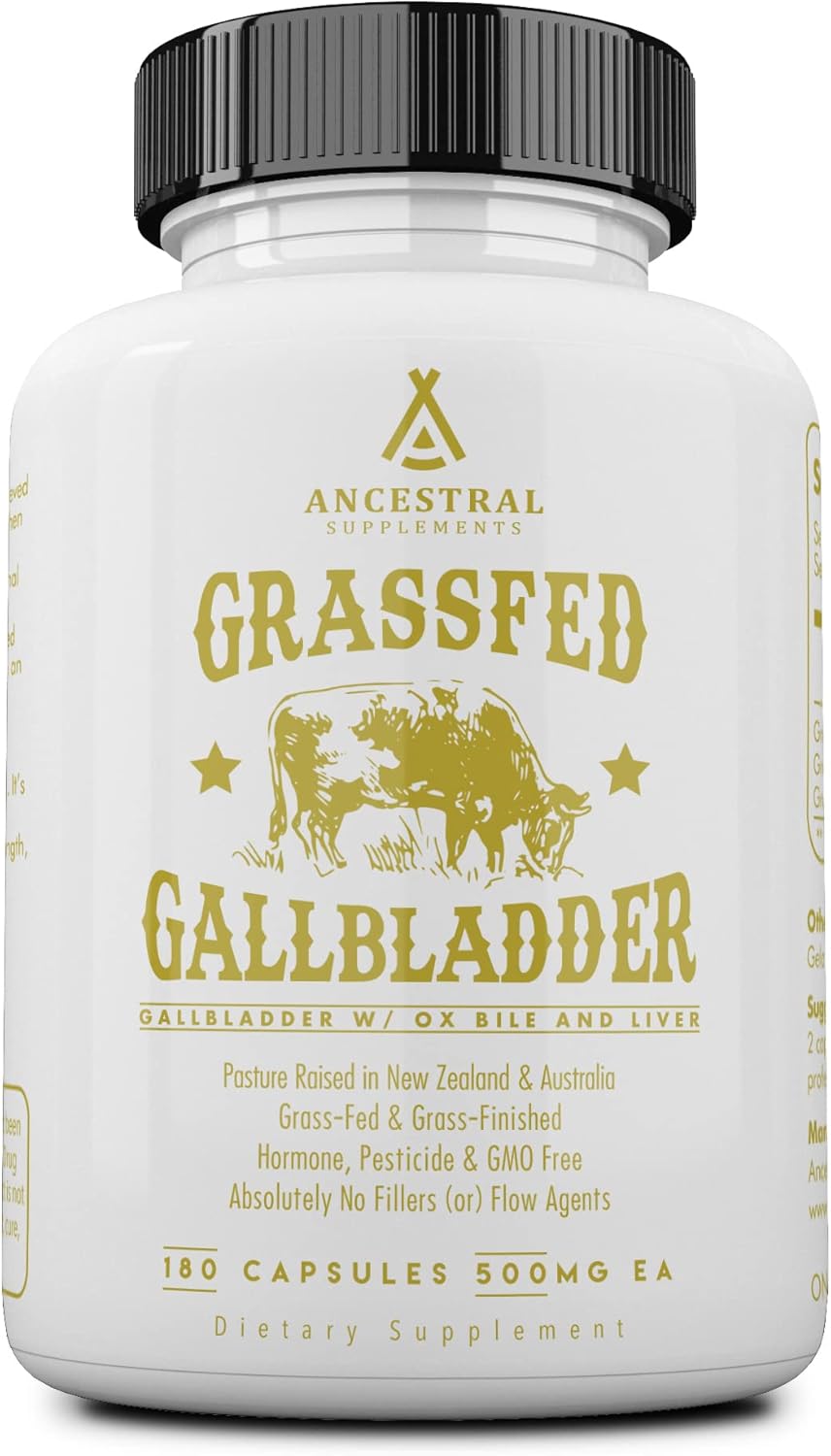 Ancestral Supplements Grass Fed Beef Gallbladder