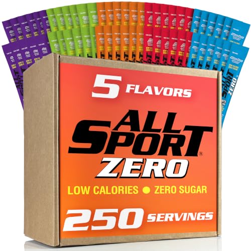 All Sport Powder Hydration Sticks | Zero Calorie | Performance Electrolyte Drink Mix | Sugar Free | 2x Potassium | Variety Pack | 3 grams (500 Count)