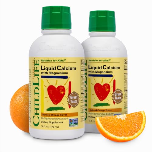 ChildLife Essentials Liquid Calcium Supplement for Kids - Baby Calcium with Magnesium, Zinc, and Vitamin D3