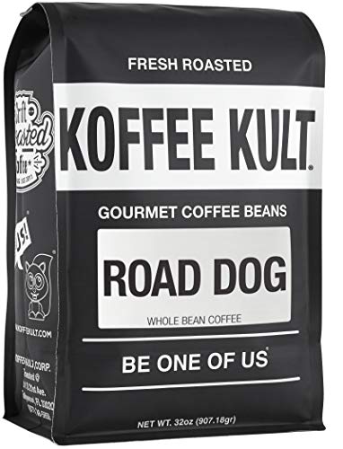 Koffee Kult Road Dog Dark Roast Coffee Beans (whole bean, 32oz)