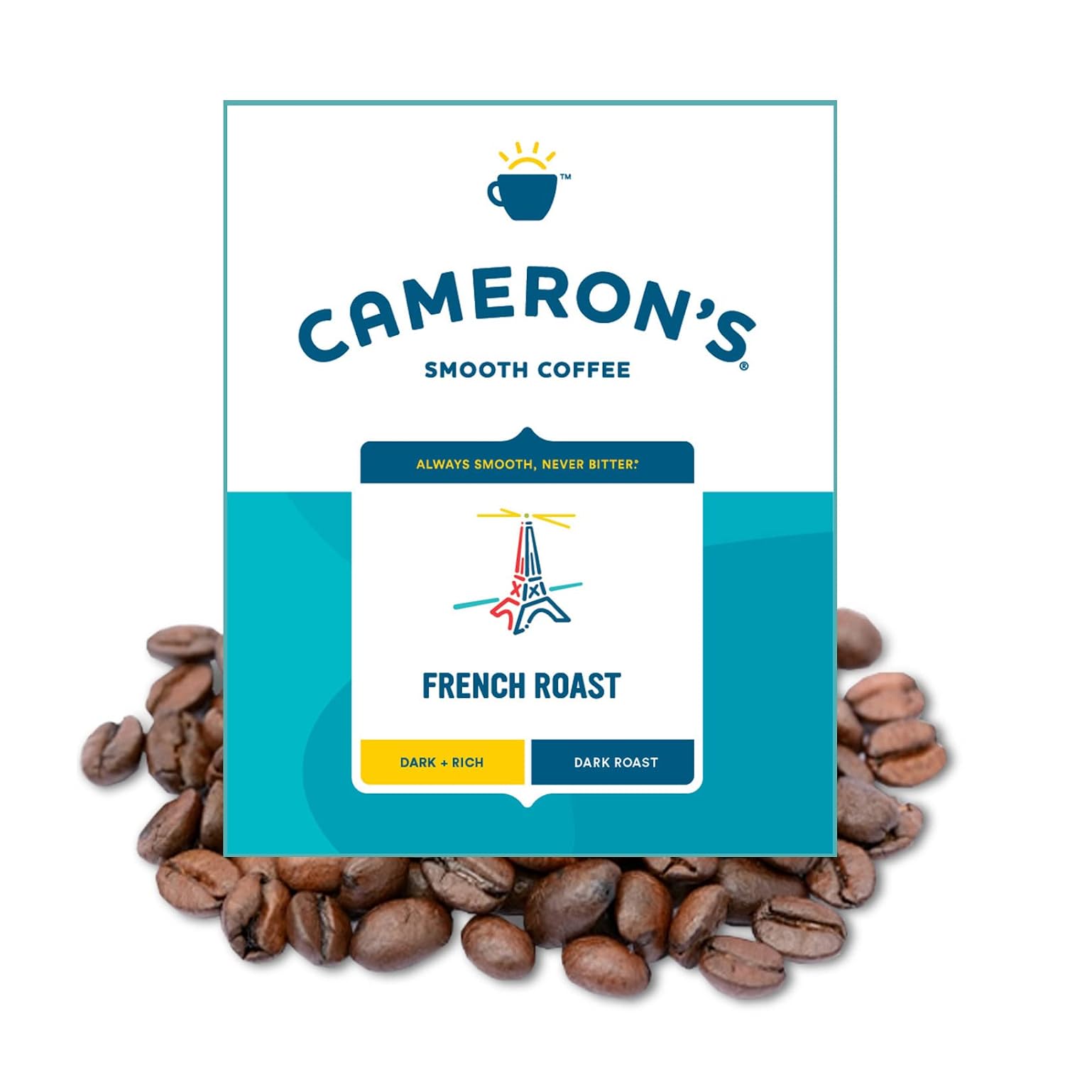 Cameron's Coffee Roasted Whole Bean Coffee, French Roast, 4 Pound