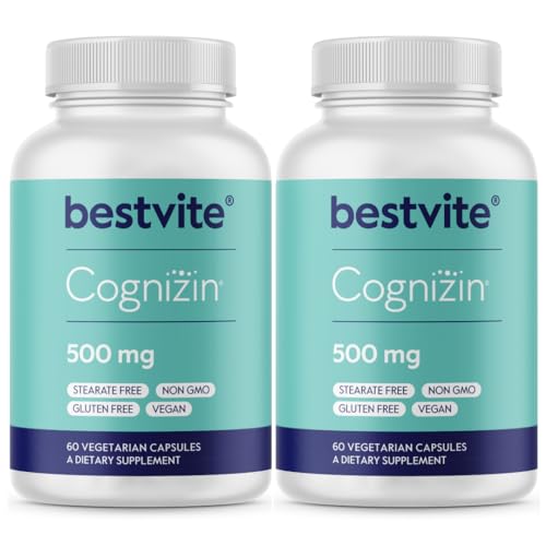 BESTVITE Cognizin Citicoline 500mg (120 Vegetarian)