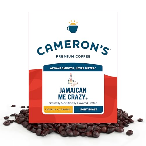 Cameron's Coffee Roasted Whole Bean Coffee, Flavored, Jamaican Me Crazy, 4 Pound