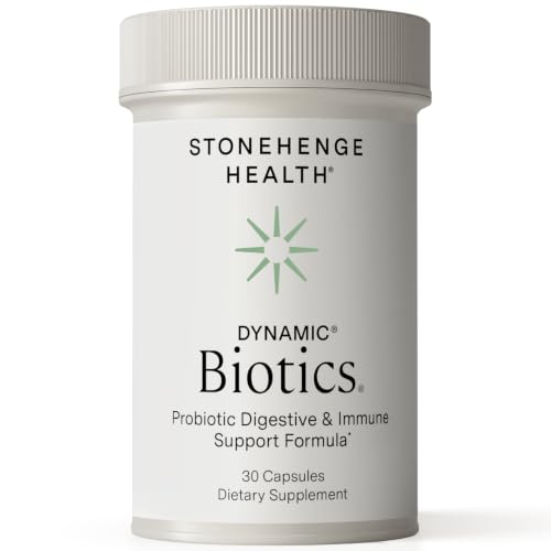 Stonehenge Health Probiotics 55 Billion CFU - 16 Strains, Prebiotic, Synbiotics Dynamic Biotics - Lactobacillus Acidophilus, Delayed Release, Shelf Stable, Non-GMO Gluten Free Veggie Capsule