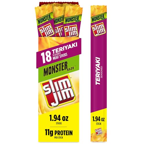 Slim Jim Monster Smoked Meat Sticks (Teriyaki)