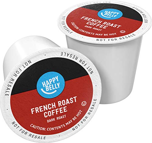 Amazon Brand - Happy Belly Dark Roast Coffee Pods