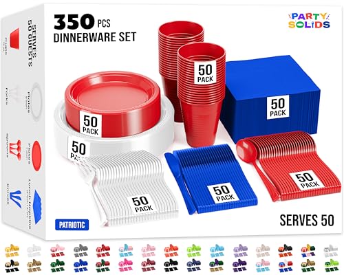 Party Solids 4th Of July Set