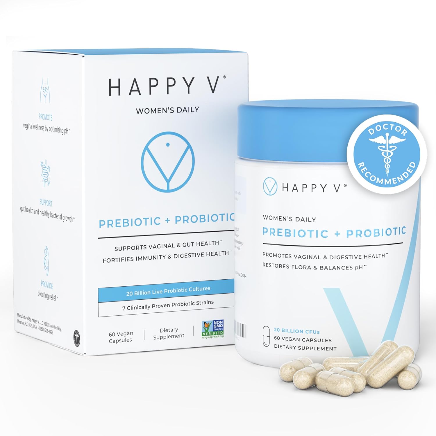 Happy V Dr. Formulated Probiotics