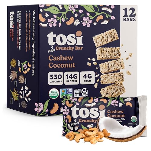 Tosi Meal Nut Bars, Cashew Coconut