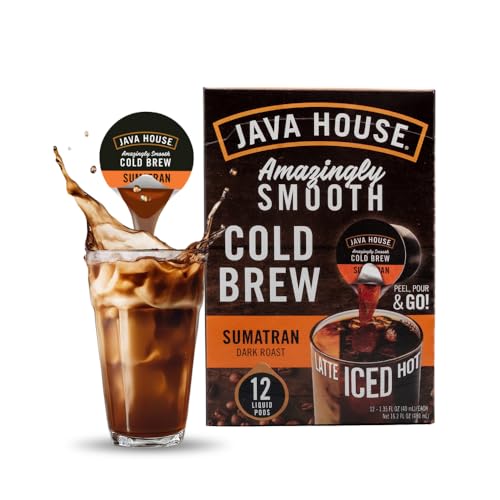 JAVA HOUSE Dark Roast Sumatran Cold Brew Pods