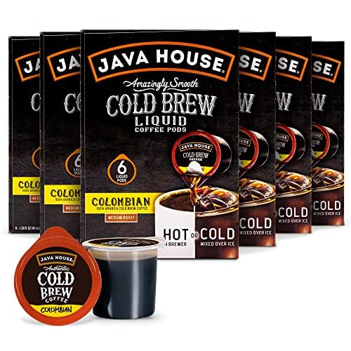 JAVA HOUSE Medium Roast Colombian Cold Brew Pods