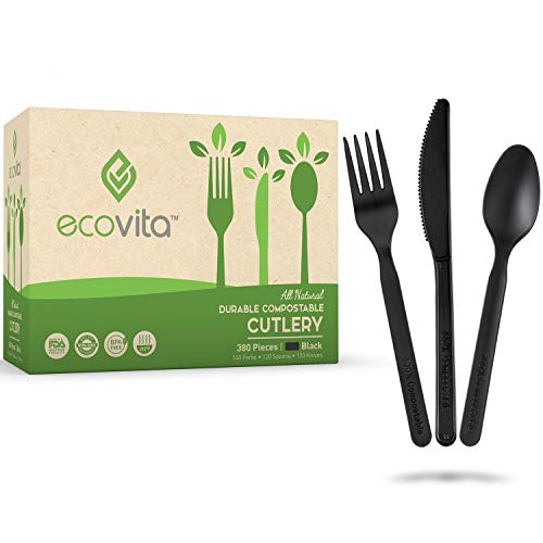 Ecovita Compostable Cutlery (380 pcs)