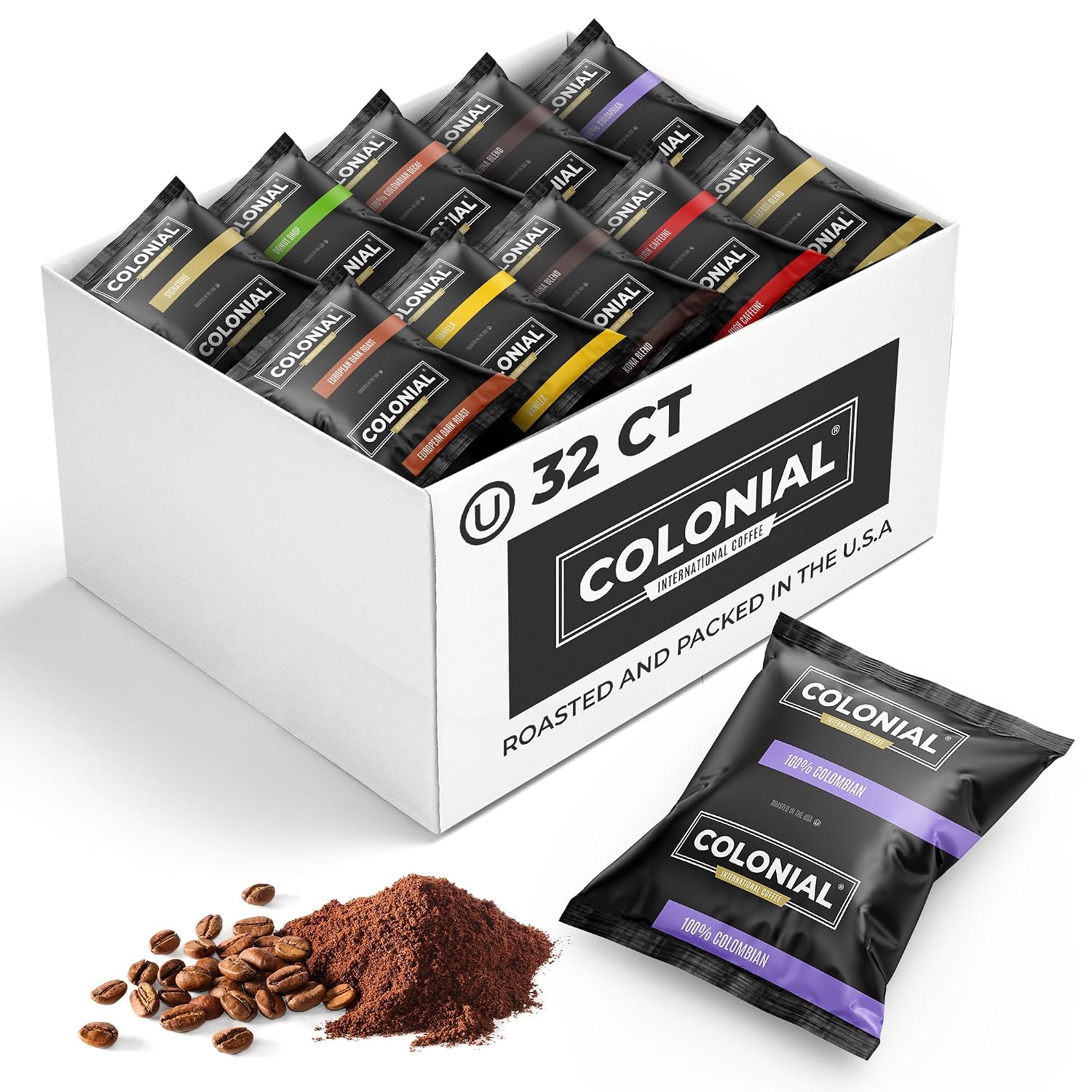 Colonial Coffee 32 Count Packets