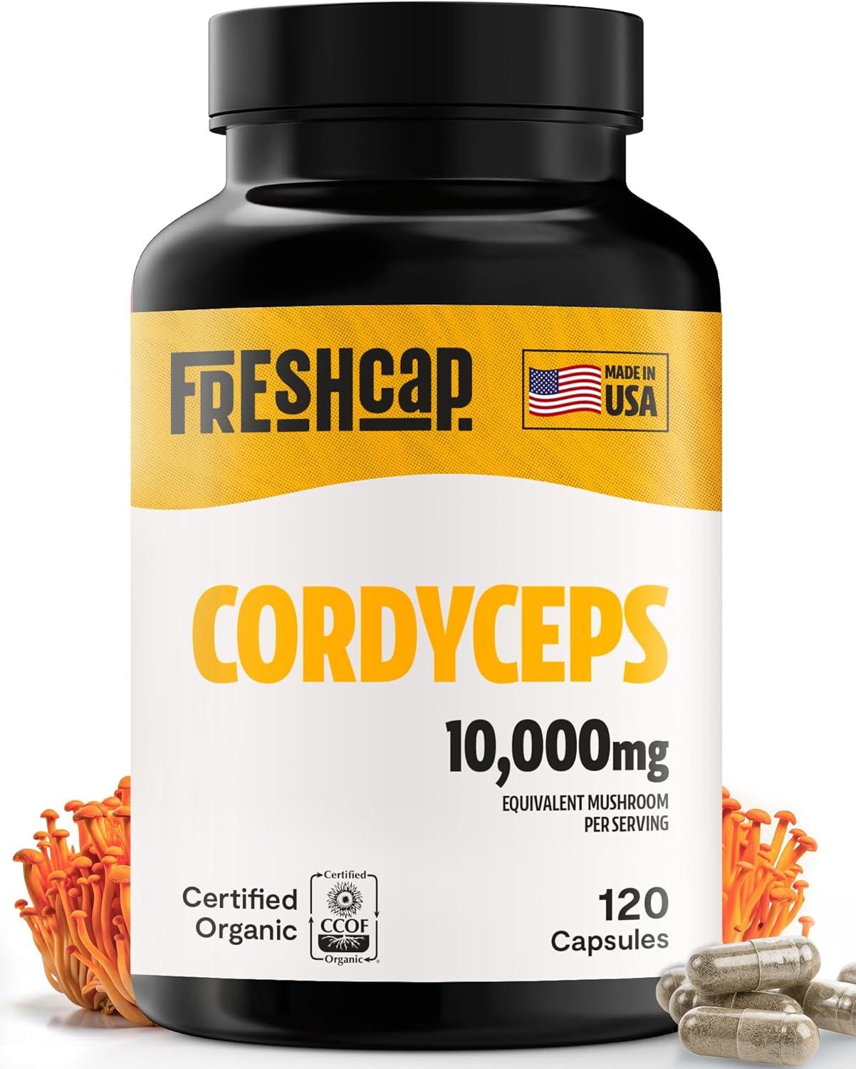 FreshCap Mushrooms Cordyceps