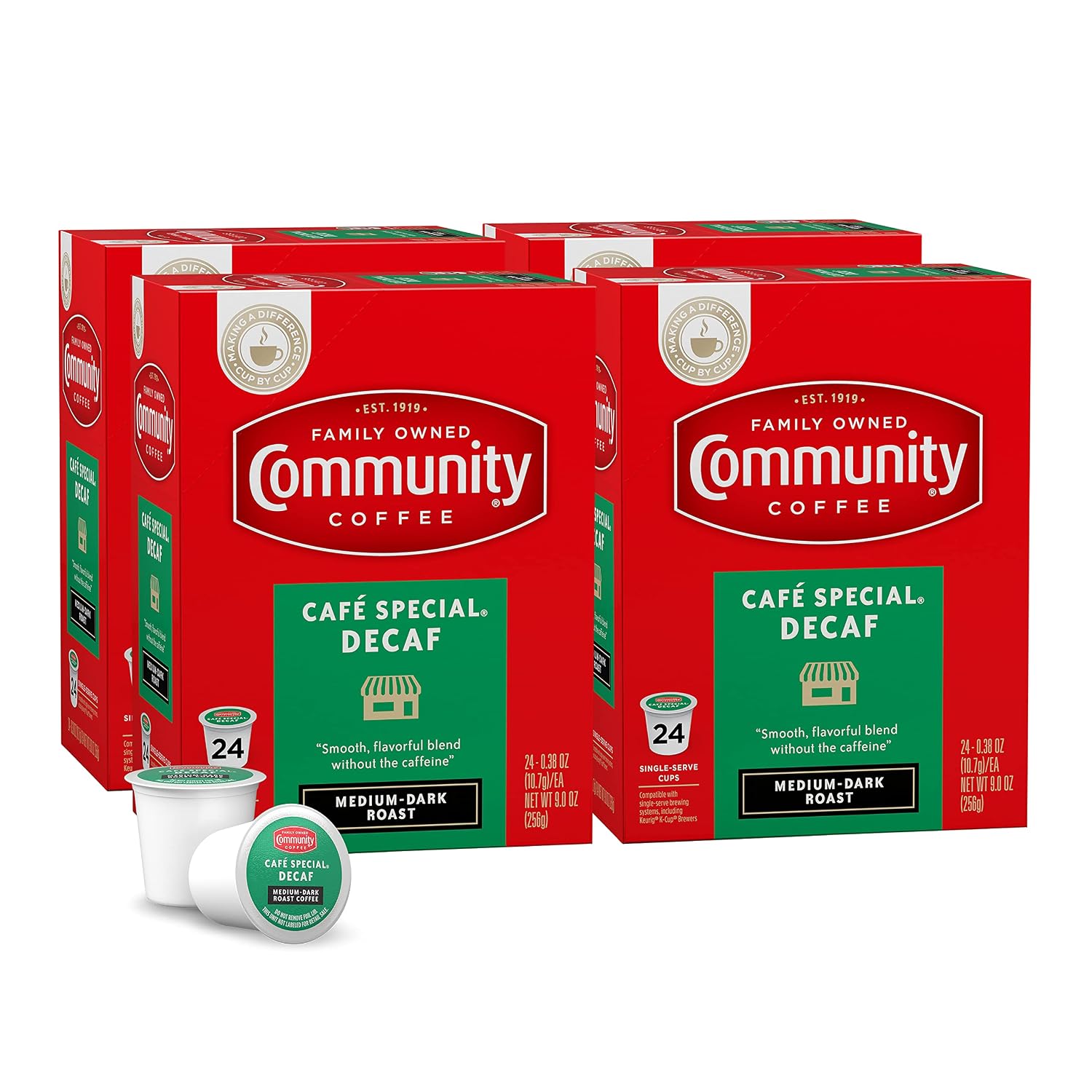 Community Coffee Cafe Special Decaf 96 Count Coffee Pods