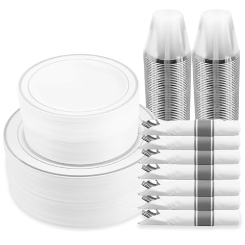 MCIRCO 350 Piece Silver Rim Set