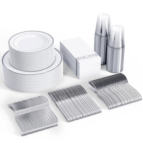 FOCUSLINE 350 Ct Disposable Dinnerware Set