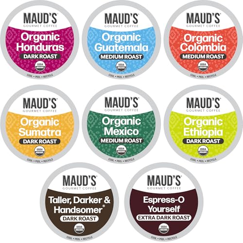 Maud's Organic Coffee Pods Variety Pack, 56 ct