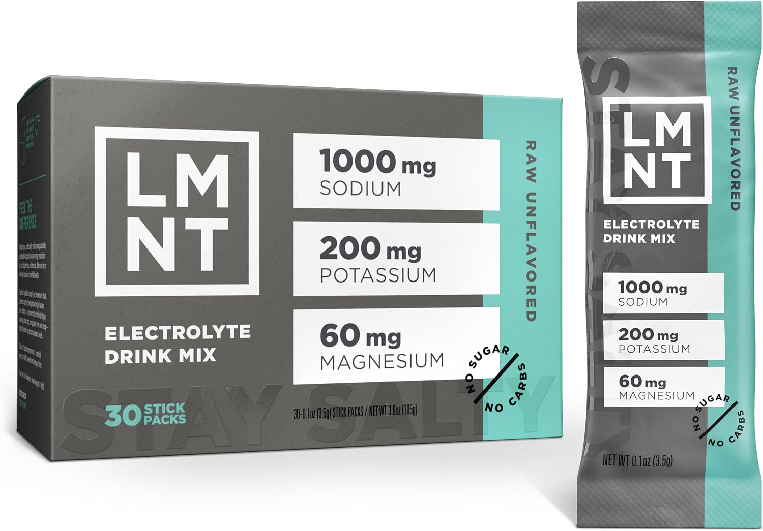 LMNT Zero Sugar — Raw Unflavored