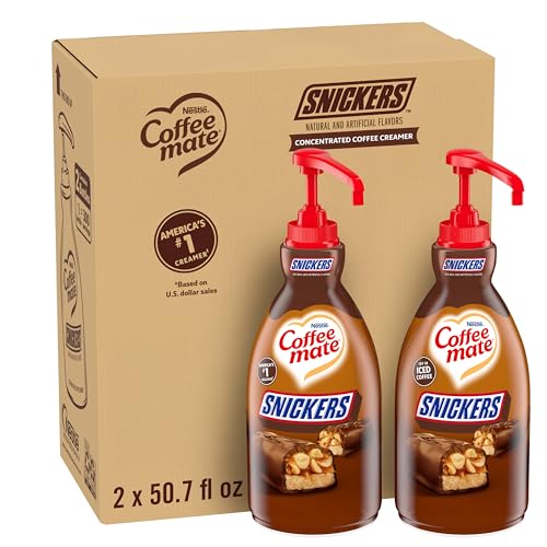 Nestle Coffee mate Snickers Concentrated Liquid Pump Bottle