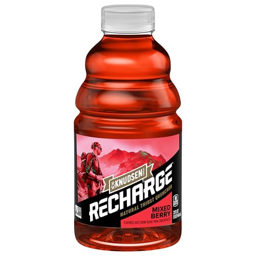 R.W. Knudsen Recharge Mixed Berry Sports Drink with Electrolytes, 32 fl oz (Pack of 6)