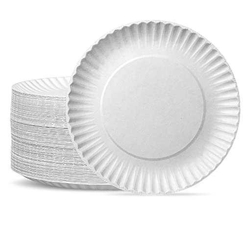 GUSTO 9 Inch Uncoated Paper Plates