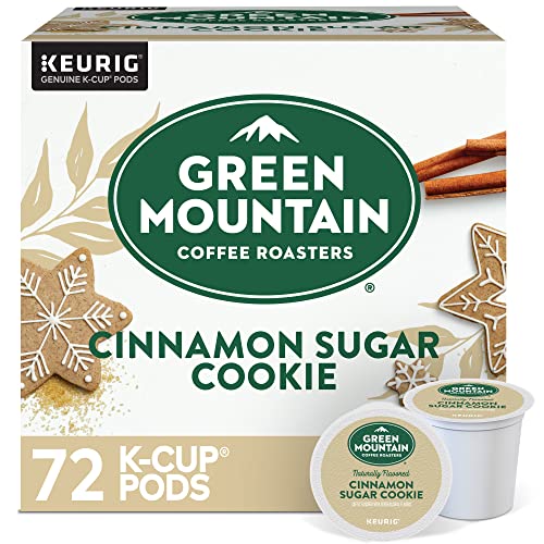 Green Mountain Coffee Roasters Cinnamon Sugar Cookie Coffee, Keurig Single Serve K-Cup Pods, 72 Count
